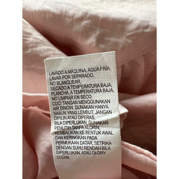 Lucky Brand size S blush pink button front long sleeve top - Picture 7 of 8